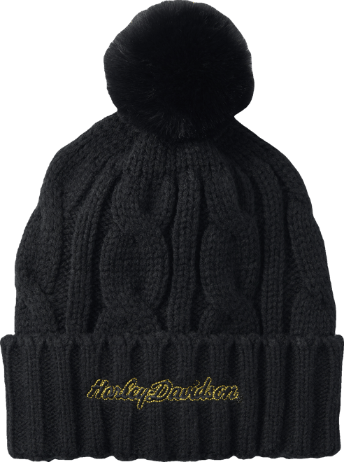 Women's H-D Font Knit Cap