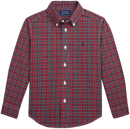 Polo Ralph Lauren Toddler and Little Boys Plaid Cotton Poplin Shirt
