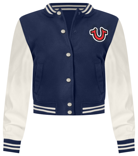 True religion varsity jacket womens hotsell