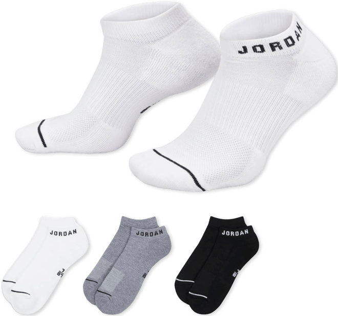 Jordan Everyday No-Show Socks (3 Pairs)