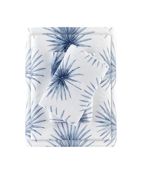 Printed Cotton Percale 4-Pc. Sheet Set, King