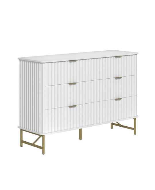 6-Drawer Dresser Chest with Metal Base