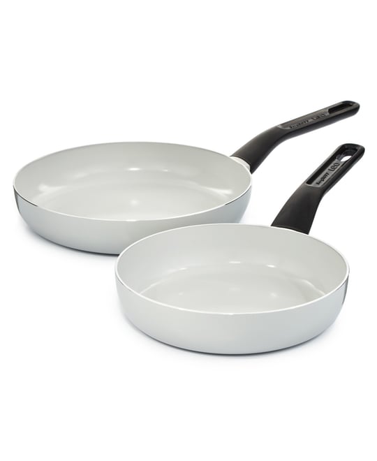 Leo Glints 2Pc Ceramic Nonstick Fry Pan Set, Spirit, Recycled