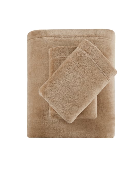 Soloft Plush Micro-Fleece 4-Pc. Sheet Set, Queen