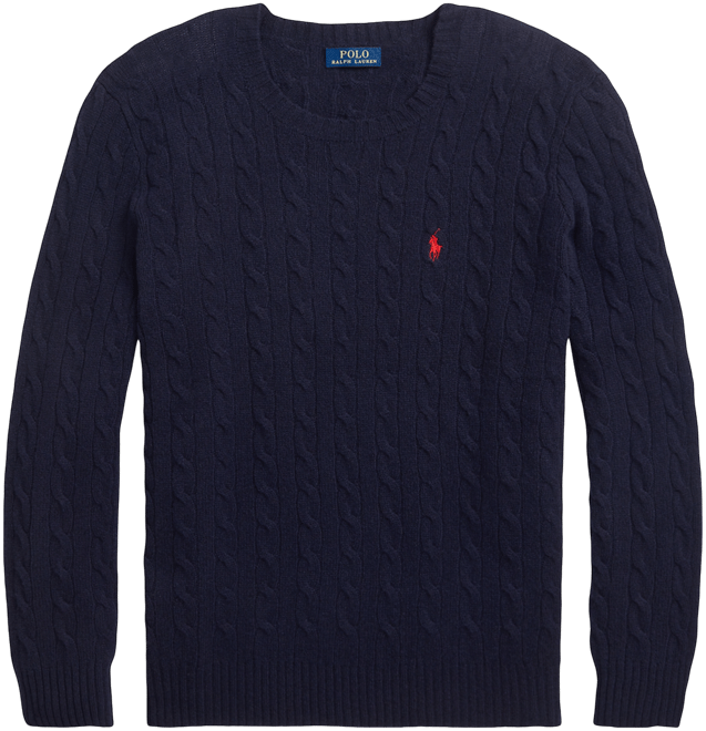 Men's Big & Tall Cable-Knit Wool-Cashmere Sweater