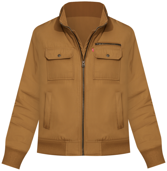 Men's Twill Stand-Collar Jacket