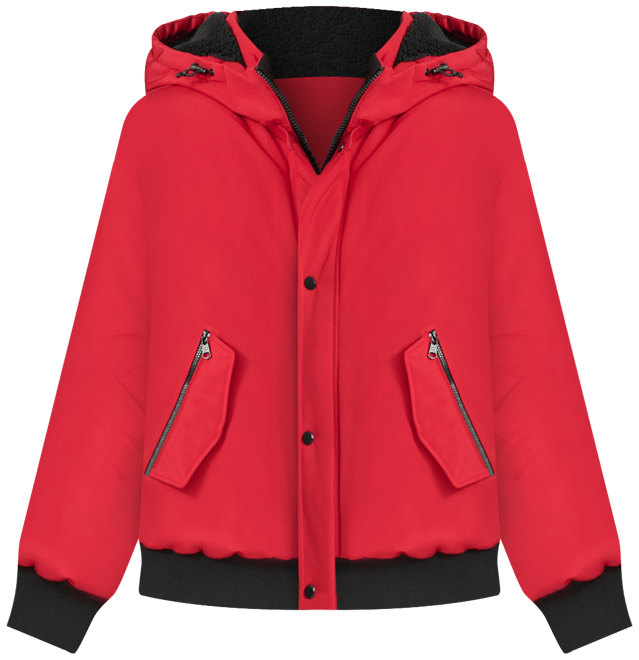 Arctic Faille Parka Bomber with Sherpa lined Hood