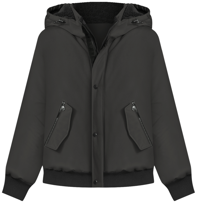 Arctic Faille Parka Bomber with Sherpa lined Hood