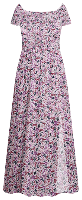 Women's Smocked Bodice Maxi Dress