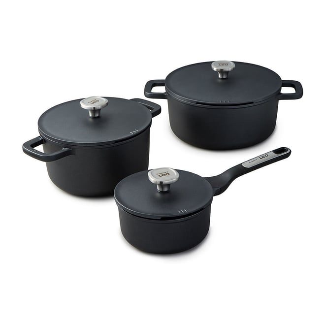 BergHOFF Leo Phantom Cearmic Non-Stick 6-pc. Cookware Set, Color
