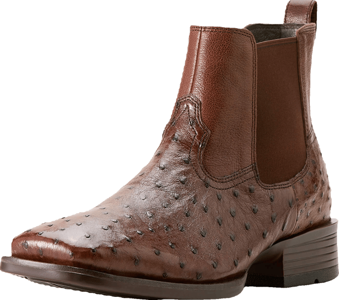 Men's Booker Chelsea Wide Square Toe Western Boots