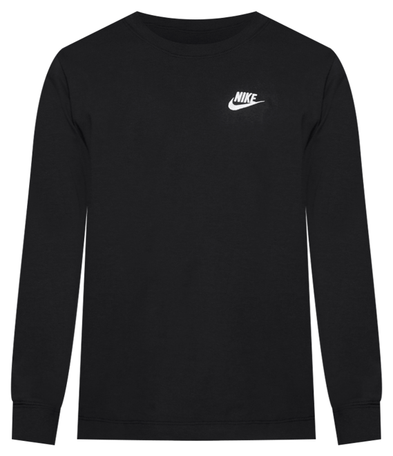 Big Kids Sportswear Logo Embroidered Long-Sleeve T-Shirt