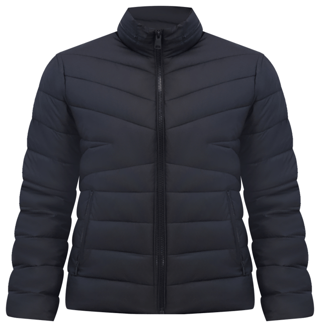 Men's Quilted Lightweight Hooded Zip-Front Puffer Jacket
