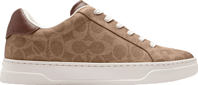 【COACH】High Line Update Signature Canvas Lace-Up Sneakers COACH High Line Update Signature Canvas Lace-Up Sneakers