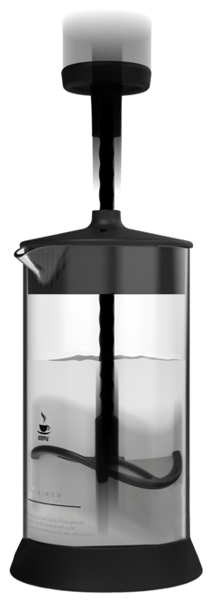 Gefu Glass 9.5 Fluid Oz Milk Frother