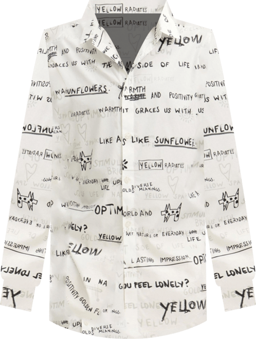 Men's Long-sleeve shirt with lettering