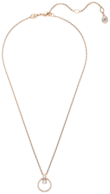 Constella Pendant, Round Cut, White Necklace