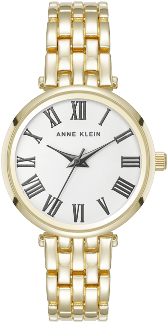 Women's Quartz Everyday Roman Numeral Gold-Tone Alloy Metal Watch, 32mm