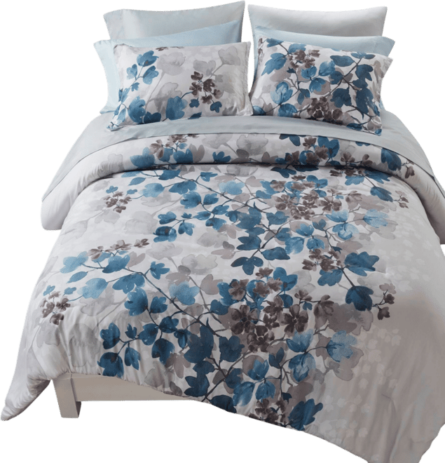 Alexis Botanical Leaf 9-Pc. Comforter Set, Full