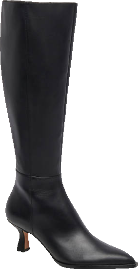 Auggie Black Leather Wide Calf Knee High Boots Dolce Vita Auggie