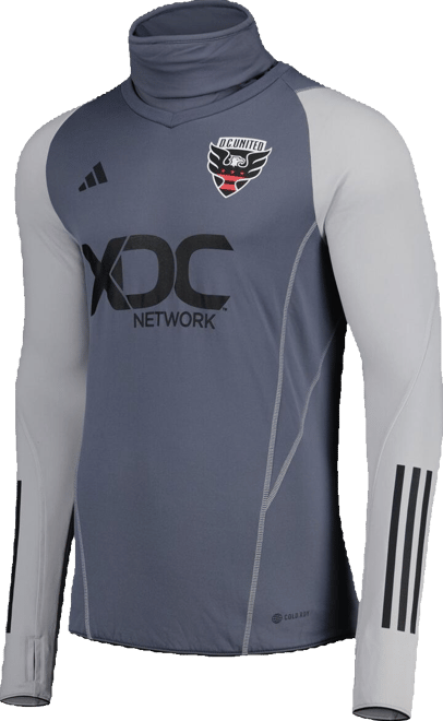Men's Gray D.c. United Warm Raglan Cold.rdy Top