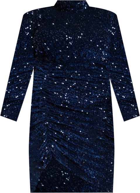 Women's Plus Size Ruched Sequin Dress