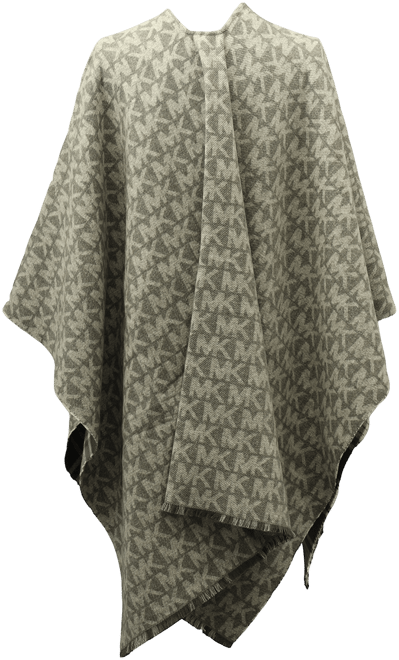 Michael  Mk Plaid Reversible Ruana