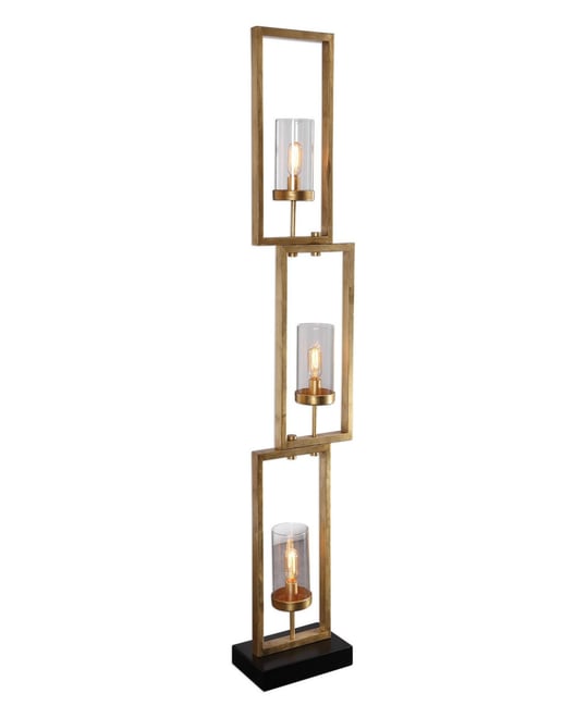 64" Metal Cielo Staggered Rectangles Floor Lamp