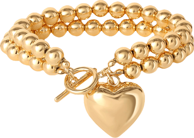 Bead Heart Bracelet