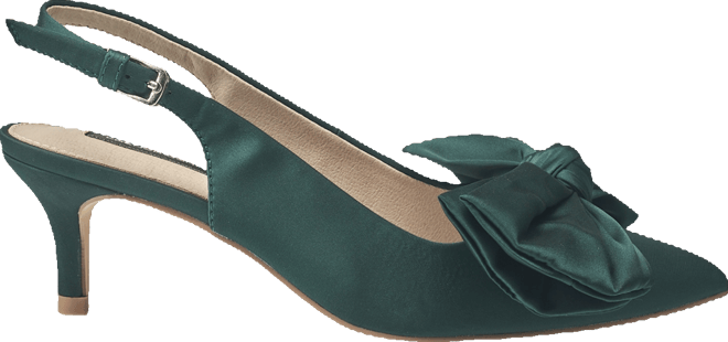 Ladies Quinnbow Slingback Kitten Heel
