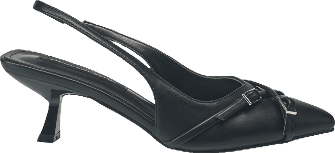 Women's Buckles Slingback Kitten Heel