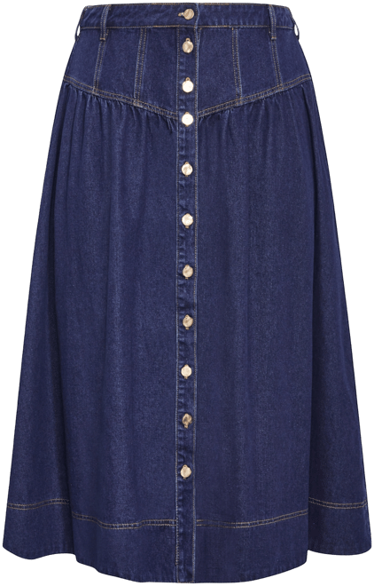 Plus Size Ari Denim Skirt