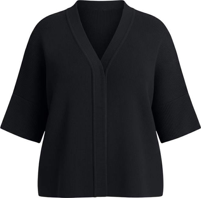 Women's Plus Size Wide Sleeve Sweater