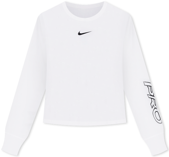 ナイキ プロ ウィメンズ Dri-FIT ロングスリーブ クロップド Tシャツ