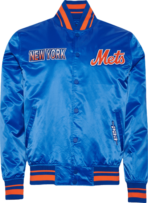 Pro Standard New York Mets Turn It Up M Rib Satin Jacket