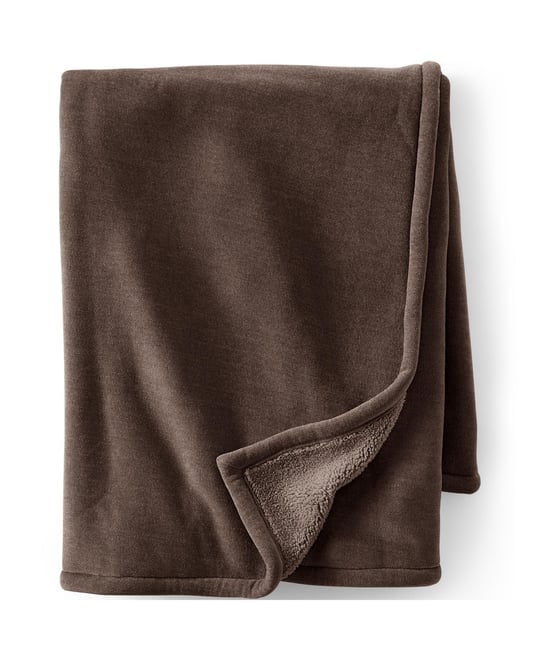 Lands' End Chenille High Pile Throw Blanket