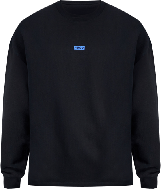 Men's Naviu Relaxed Fit Long Sleeve Crewneck Logo Sweatshirt