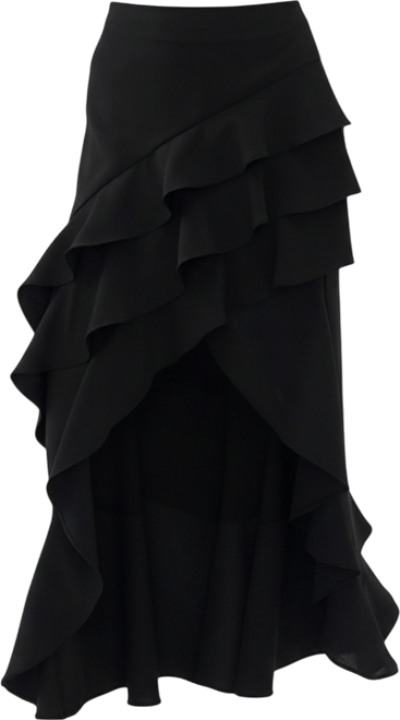 Women's Long Skirt with Flounced