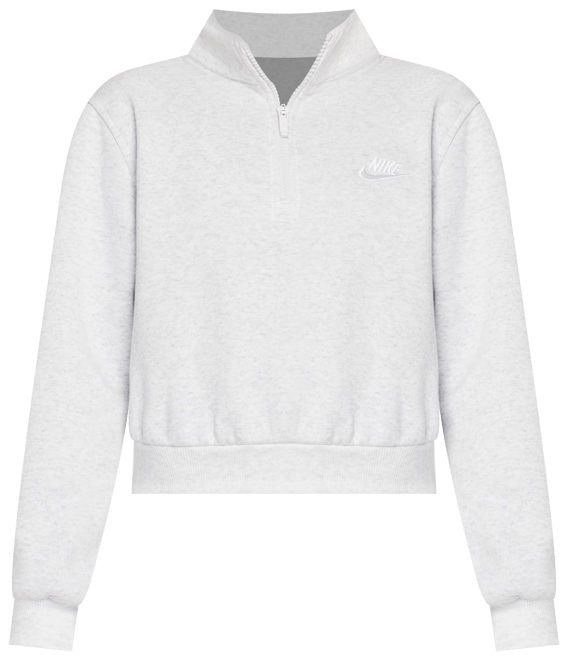 Nike Sportswear Club Big Kids' (Girls') Fleece 1/2-Zip Top