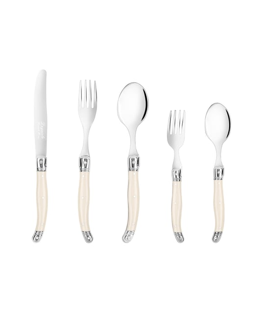 Laguiole Connoisseur 20-Piece 18/10 Stainless-Steel Flatware Set with Handles