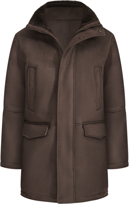 Men's Faux-Shearling Coat