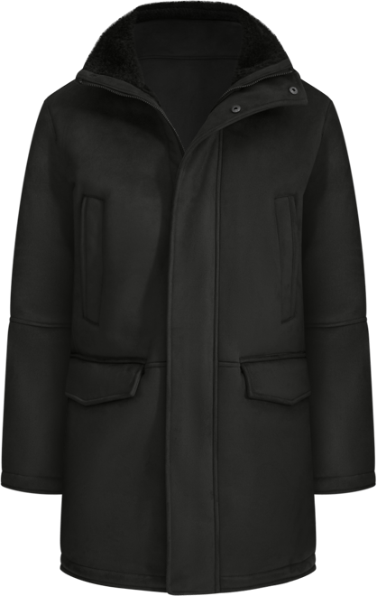 Men's Faux-Shearling Coat