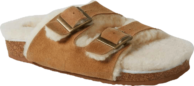 Fireside by  Women's Tamworth Genuine Shearling Double Band Sandal