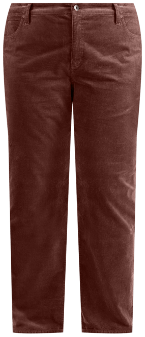 Plus Size High-Rise Straight-Leg Corduroy Pants, Macy's Exclusive