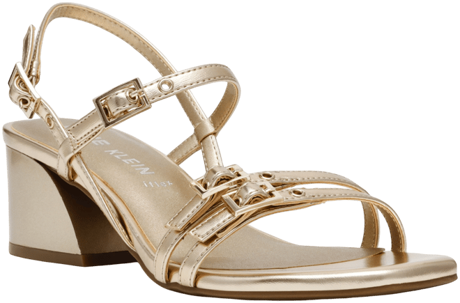 Women's Mackenzie Strappy Buckle Block Heel Dress Sandals