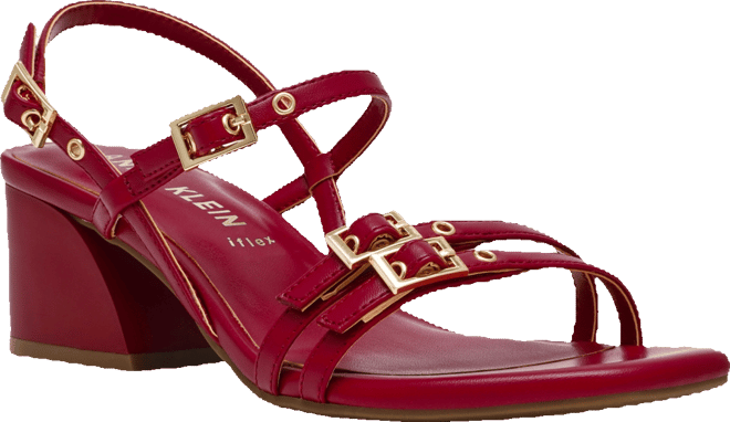 Women's Mackenzie Strappy Buckle Block Heel Dress Sandals