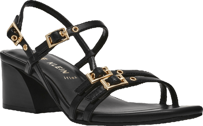 Women's Mackenzie Strappy Buckle Block Heel Dress Sandals