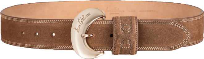 Women's Wide Width Double-e Loop Casual Leather Belt