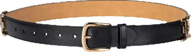 Women's Double-e Hip Links Leather Belt