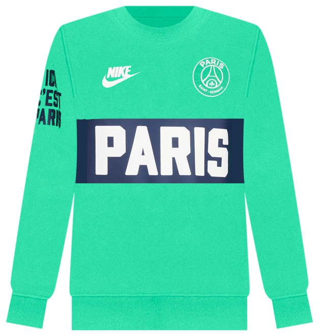 Paris Saint-Germain Club Sport Essentials Męska piłkarska bluza dresowa z półokrągłym dekoltem Nike